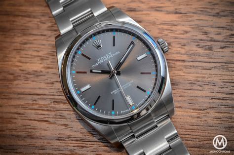 rolex oyster perpetual 39mm grey blue|rolex oyster perpetual dark rhodium.